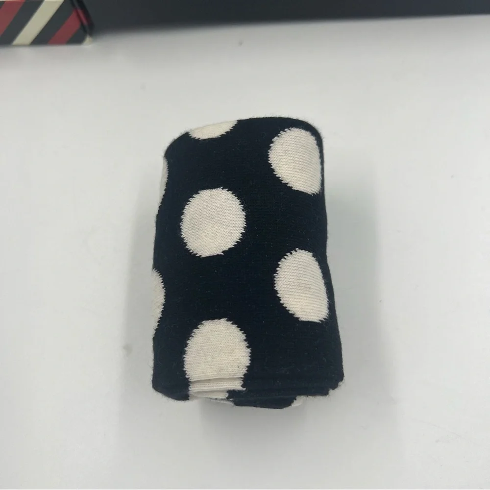 NEW Happy Socks Four Pair Pack (10-13) Red/White/Black Stripe Polka Dots